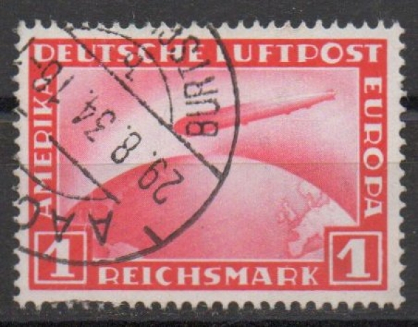 Michel Nr. 455, Flugpostmarke gestempelt.